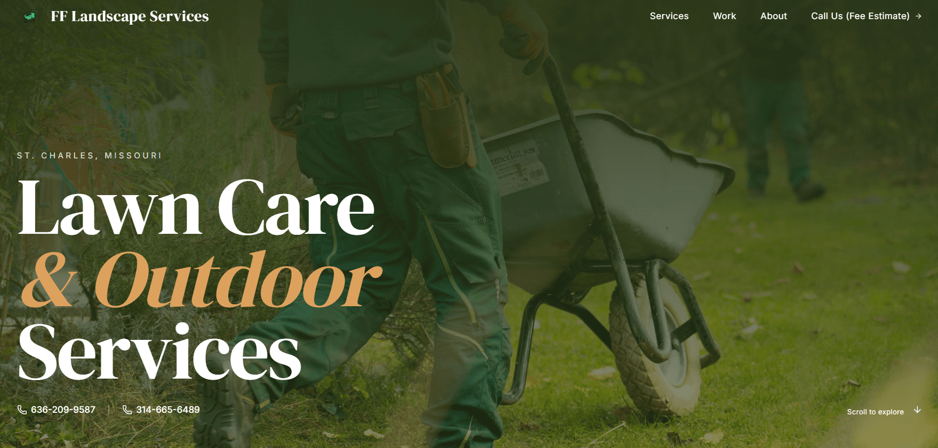 FF Landscaping Services Website